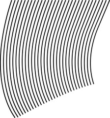 Distorted Grid Abstract Wave Monochrome