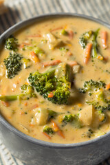 Homemade Healthy Broccoli Cheddar Soup