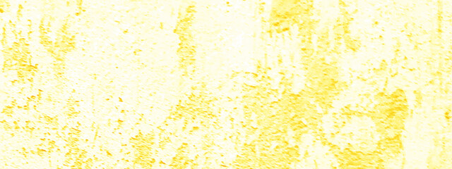 Distress yellow color stone and concrete grunge wall texture background with wall plaster and scratches.