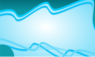 blue wave background vector