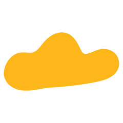 Cloud shape in naive style illustration design.