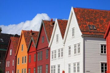 Fototapeta premium Bryggen street in Bergen