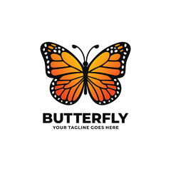Butterfly logo design vector