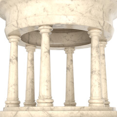 Fototapeta premium 3d rendering illustration of a garden kiosk pavilion