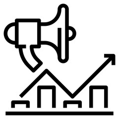 marketing line icon