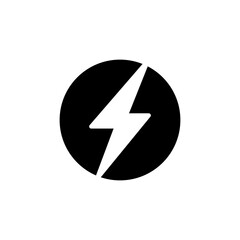 Lighting Bolt Icon Vector Illustration Style