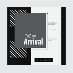 Minimalist instagram post template 