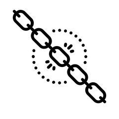 Chain Symbol PNG Format With Transparent Background