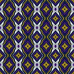 Seamless geometric folklore ornament, Tribal ethnic texture. Seamless striped pattern in Aztec style, Figure tribal embroidery, Scandinavian, Ikat pattern