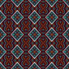 Seamless Pattern Ornament, Traditional, Ethnic, Arabic, Turkish, Indian Patterns suitable for any fabric and textile, wallpaper, packaging, Colorful Ethnic Festive Abstract Pattern