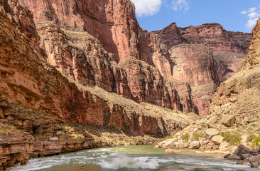 Fototapeta na wymiar Colorado River Rafting Views Grand Canyon
