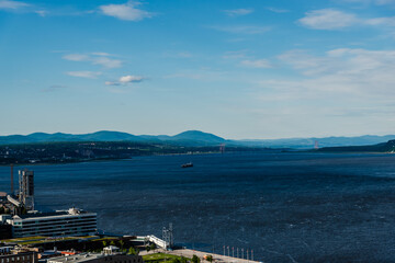 Chateau Frontenac and the St. Lawrence River, Quebec City, Quebec, Canada