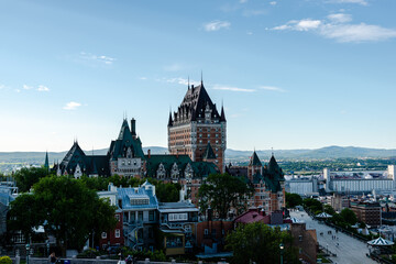 Chateau Frontenac and the St. Lawrence River, Quebec City, Quebec, Canada