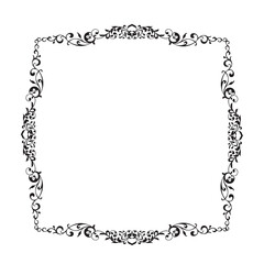 Frame, in the style of an ornament, Vector illustration eps 10, Art.	