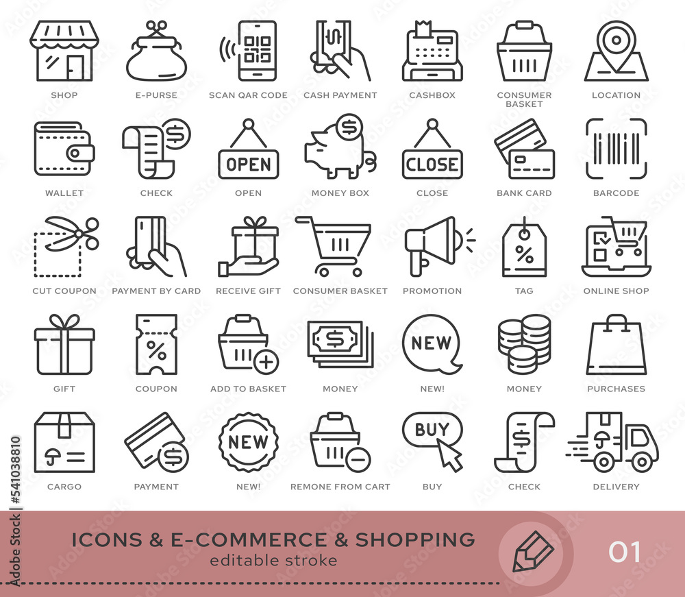 Poster set of conceptual icons. vector icons in flat linear style for web sites, applications and other gra