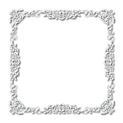 Frame, in the style of an ornament, Vector illustration eps 10, Art.	