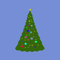 abstract christmas tree