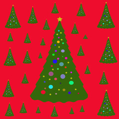 christmas tree illustration
