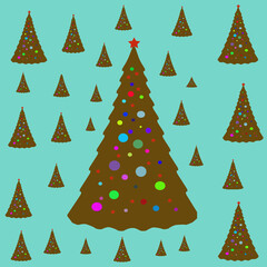 Obraz premium christmas tree background