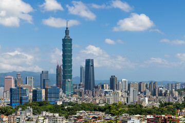 Taipei downtown city skyline