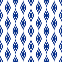 Blue seamless pattern wallpaper