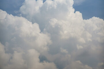 Clouds in the sky close-up. Cloudy landscape. Background.