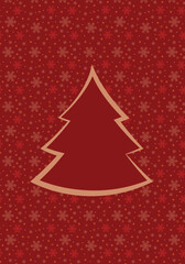 Decorative Christmas greeting card