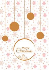 Decorative Christmas greeting card
