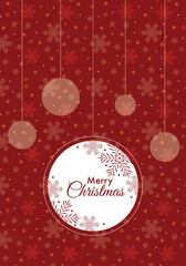 Decorative Christmas greeting card