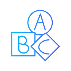 abc gradient icon