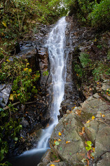 A waterfall in Tsikhisdziri, Georgia. Autumn time.