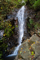 A waterfall in Tsikhisdziri, Georgia. Autumn time.