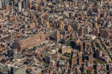 aerial view of midtown new york