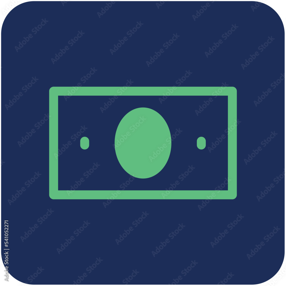 Sticker Paper Money Vector Icon