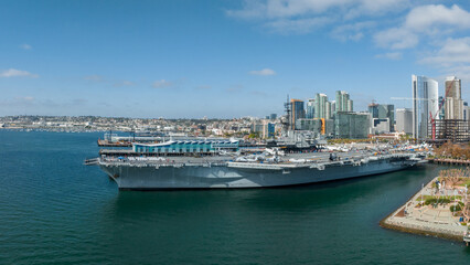 Mighty USS Midway - an aircraft carrier of the United States Navy, the lead ship of its class....