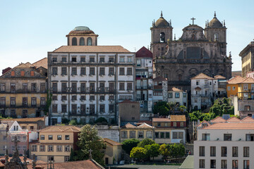 Fototapeta na wymiar Panoramic view of the city of Porto, Portugal.