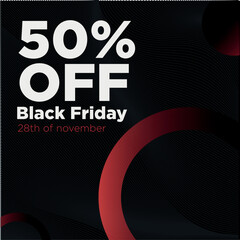 Black Friday vector on abstract background