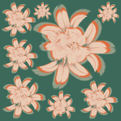 seamless background with flowers