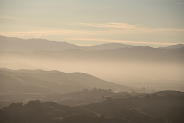 sunrise in the mountains