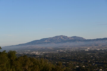 view of the city from the mountain