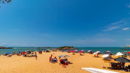 cabanas de praia na Praia da sereia, praia da costa, Itaparica, Vila Velha, Vitória, Espirito Santo, Brasil