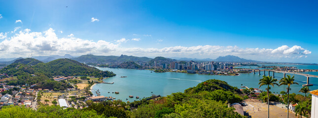 panorama de  Vila Velha, Vitória, Espirito Santo, Brasil