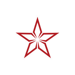Decorative Star Icon Vector Logo Template