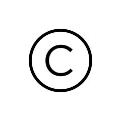 Copyright Icon Symbol Template