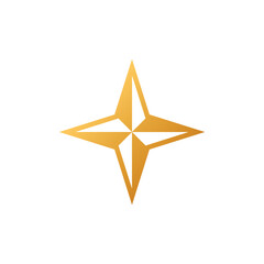 Obraz premium Decorative Star Icon Vector Logo Template
