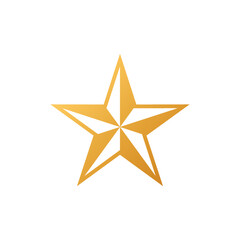 Decorative Star Icon Vector Logo Template