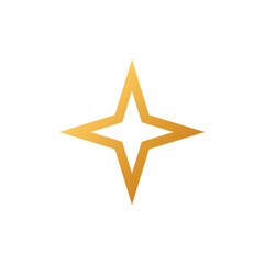 Decorative Star Icon Vector Logo Template