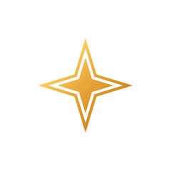 Obraz premium Decorative Star Icon Vector Logo Template