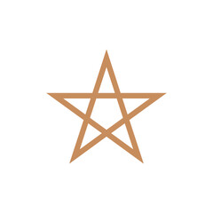 Decorative Star Icon Vector Logo Template
