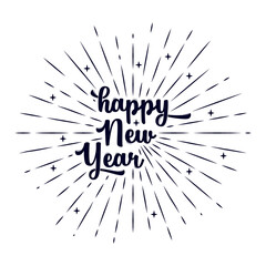 Obraz premium Happy new year text 